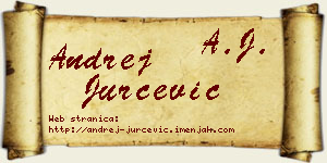 Andrej Jurčević vizit kartica